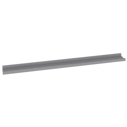 Wall Shelves 4 pcs Grey 100x9x3 cm