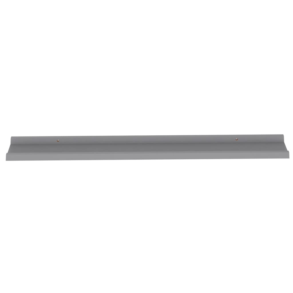 Wall Shelves 4 pcs Grey 100x9x3 cm