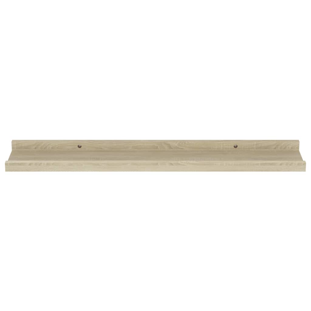 Wall Shelves 4 pcs Sonoma Oak 60x9x3 cm