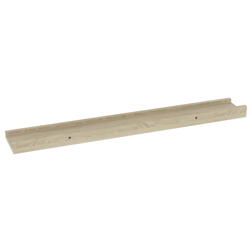 Wall Shelves 4 pcs Sonoma Oak 60x9x3 cm