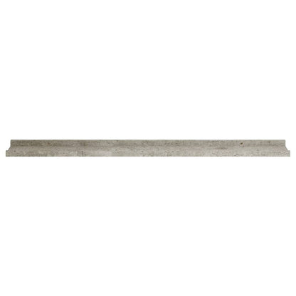 Wall Shelves 2 pcs Concrete Grey 100x9x3 cm