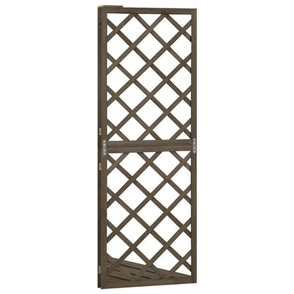 Corner Trellis Grey 50x50x145 cm Solid Fir Wood