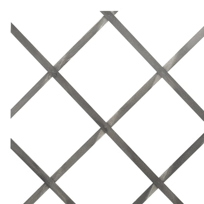 Trellis Fences 5 pcs Grey Solid Firwood 180x60 cm