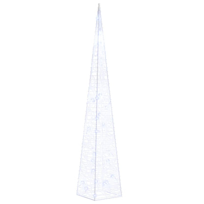 Acrylic Decorative LED Light Cone Blue 60 cm