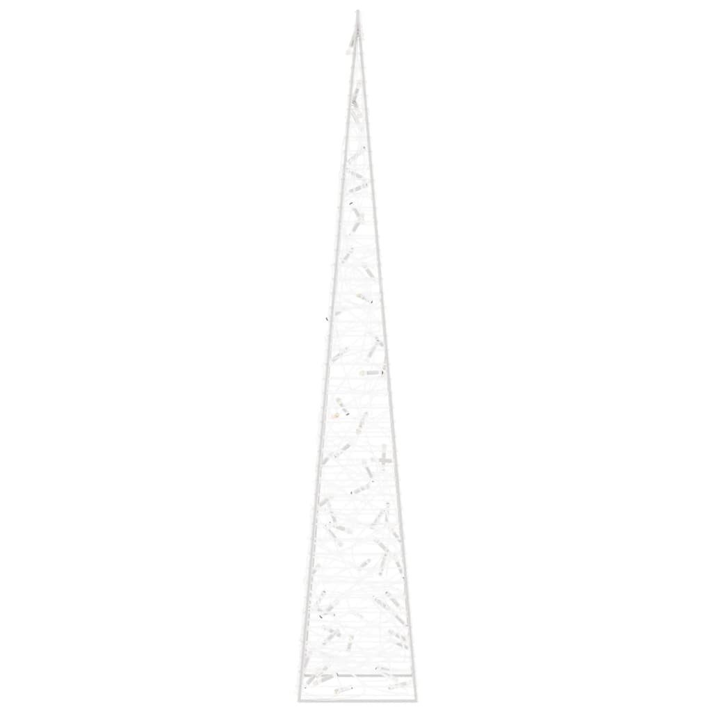 Acrylic Decorative LED Light Cone Cold White 120 cm