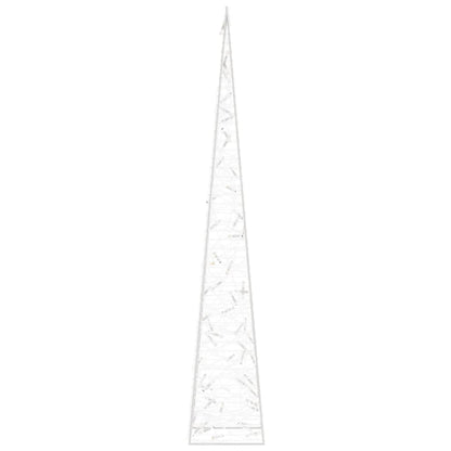 Acrylic Decorative LED Light Cone Cold White 120 cm