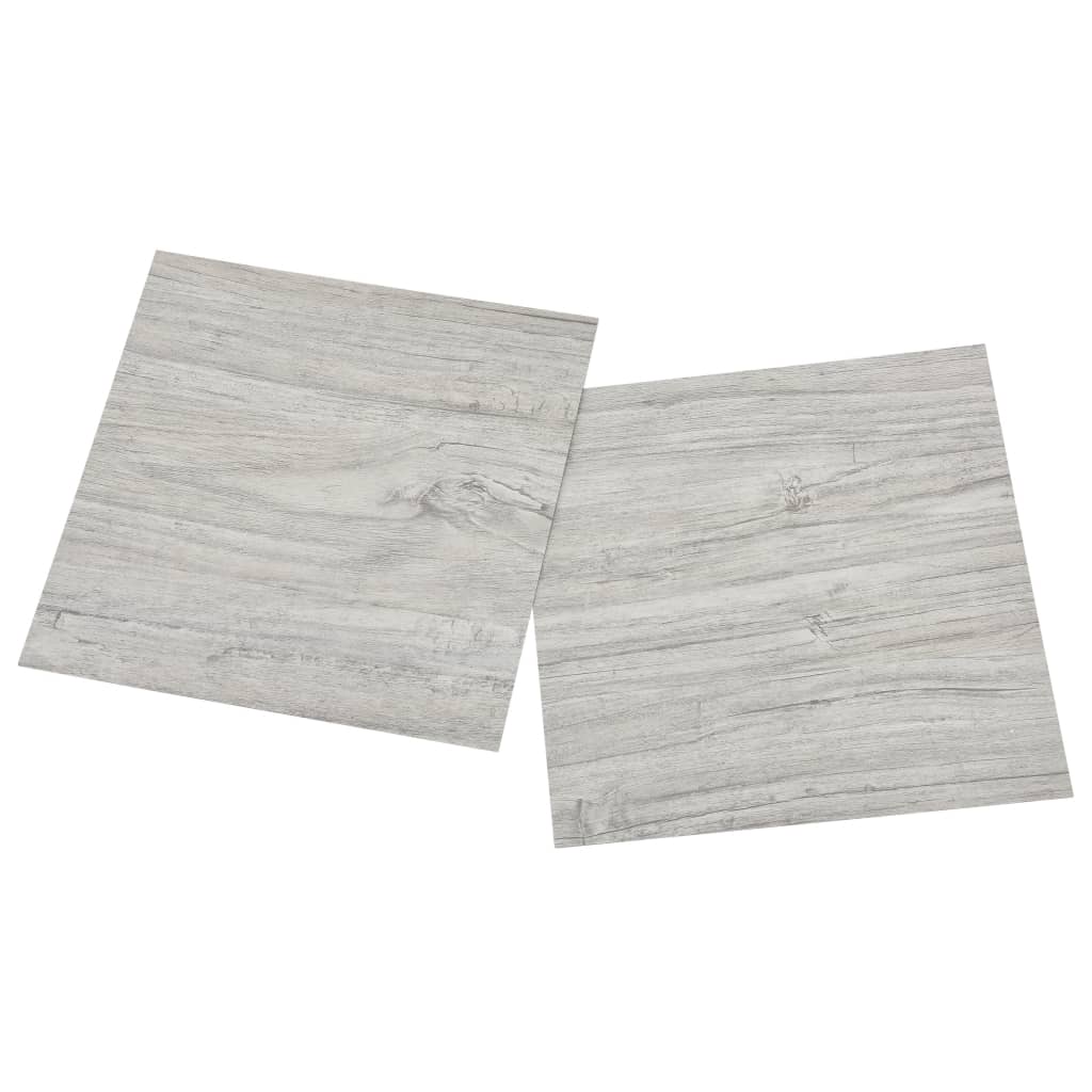 Self-adhesive Flooring Planks 20 pcs PVC 1.86 m² Light Grey