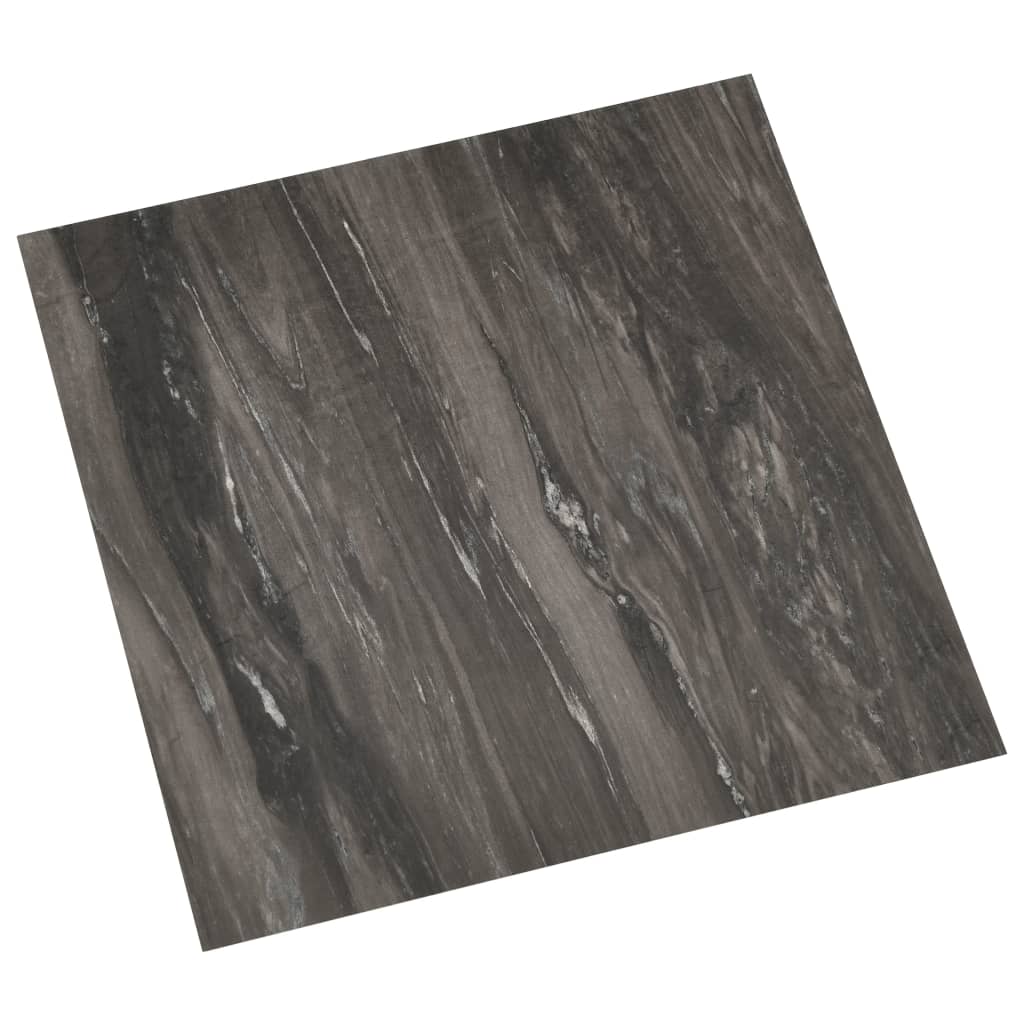 Self-adhesive Flooring Planks 20 pcs PVC 1.86 m² Dark Grey