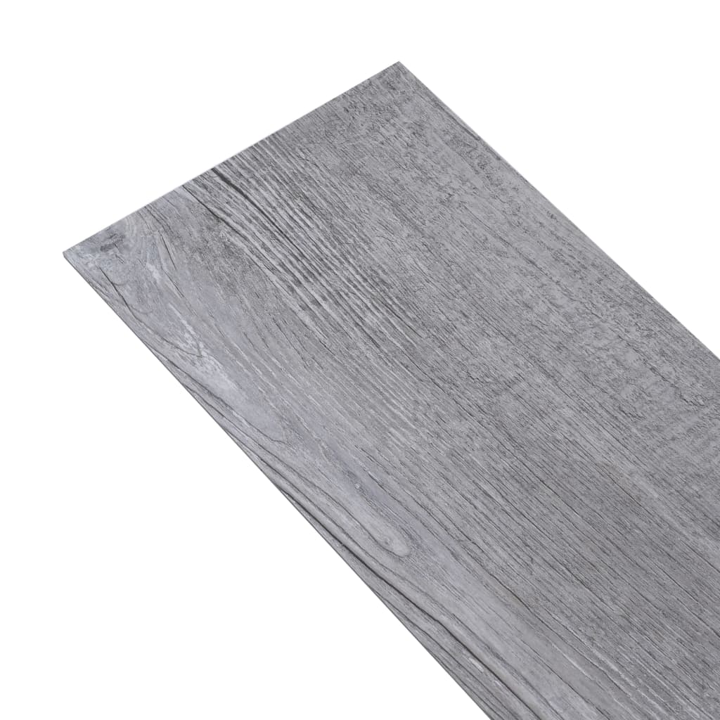 Self-adhesive PVC Flooring Planks 5.21 m? 2 mm Matt Wood Grey