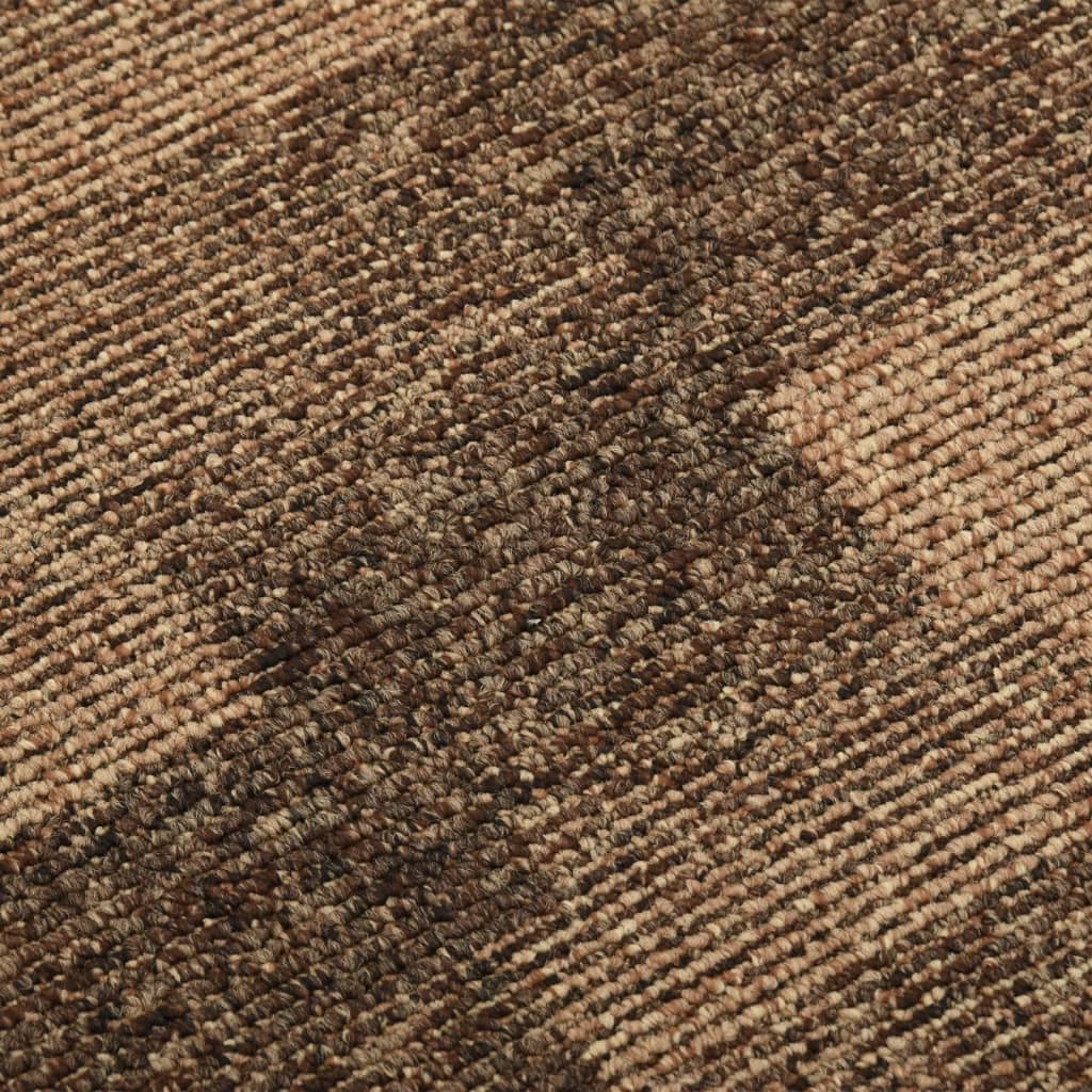 Floor Carpet Tiles 20 pcs 5 m² Brown