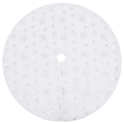 Luxury Christmas Tree Skirt White 90 cm Faux