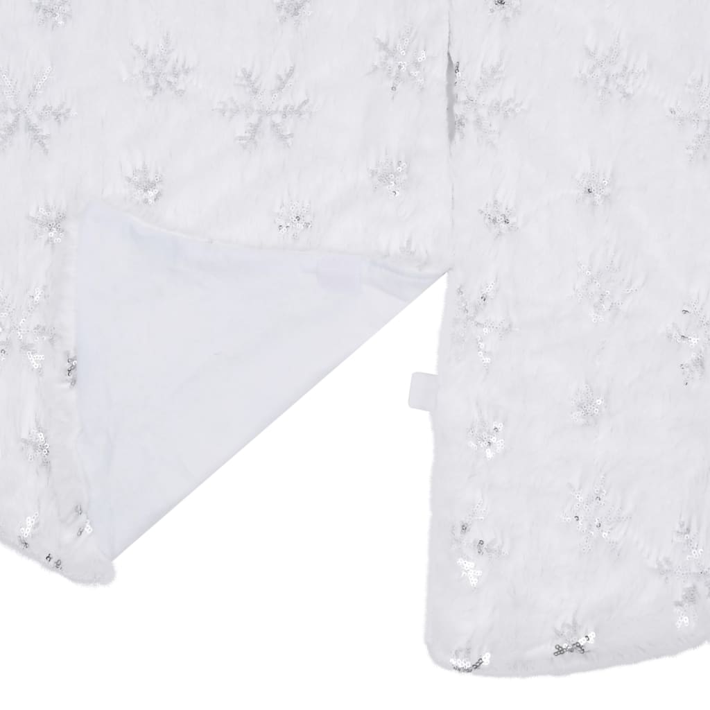 Luxury Christmas Tree Skirt White 90 cm Faux