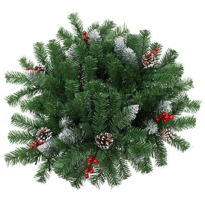 Artificial Pathway Pre-lit Christmas Tree Green 40 cm PVC