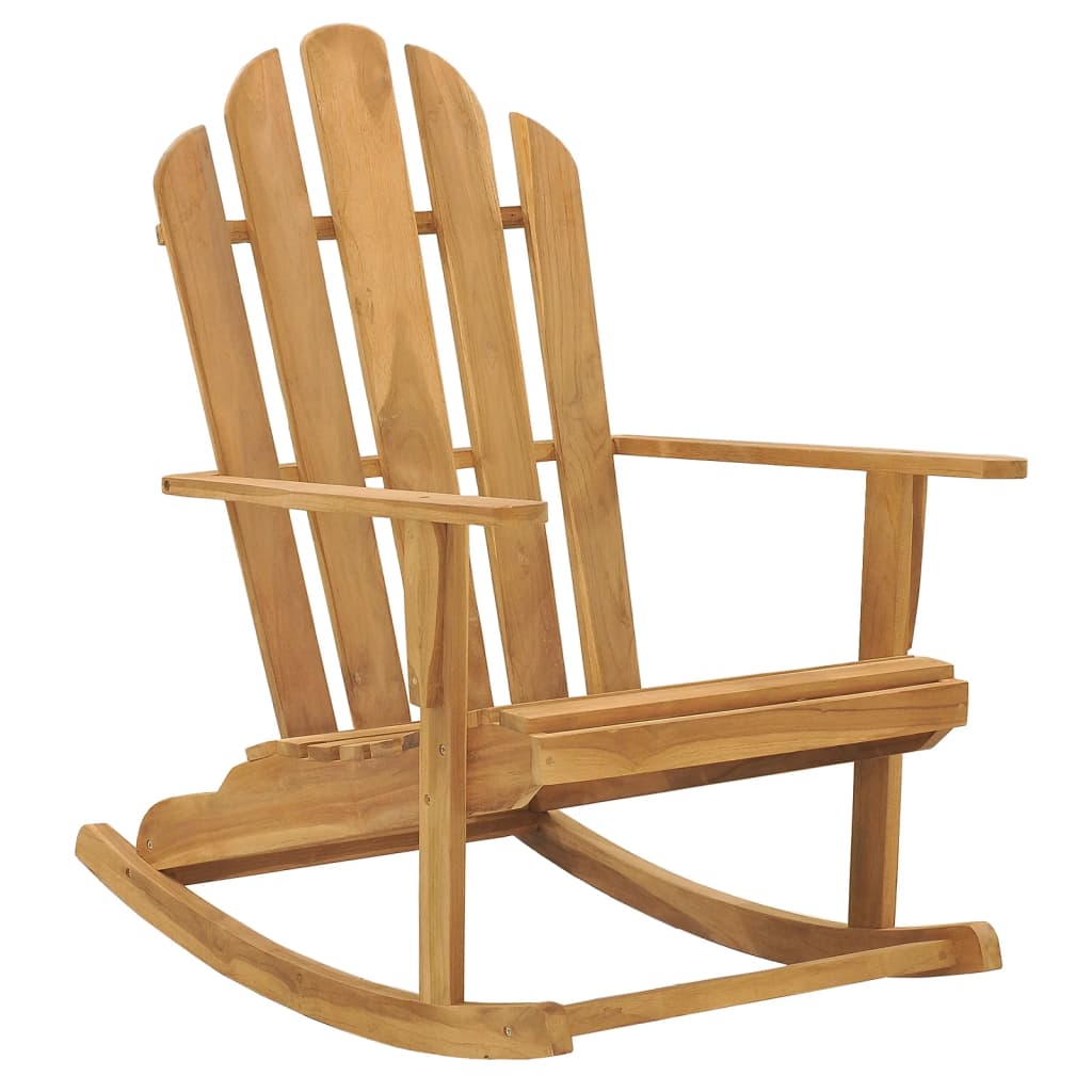 Adirondack Rocking Chairs 2 pcs Solid Wood Teak