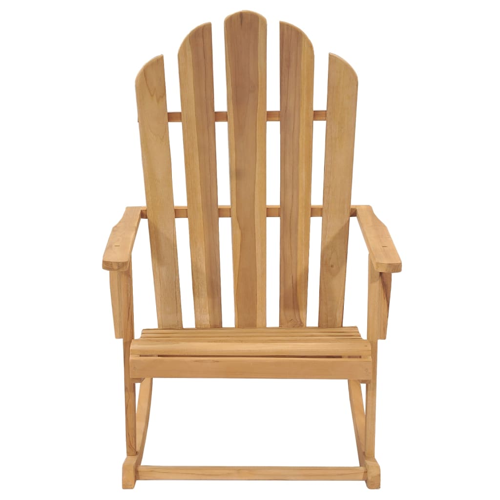 Adirondack Rocking Chairs 2 pcs Solid Wood Teak