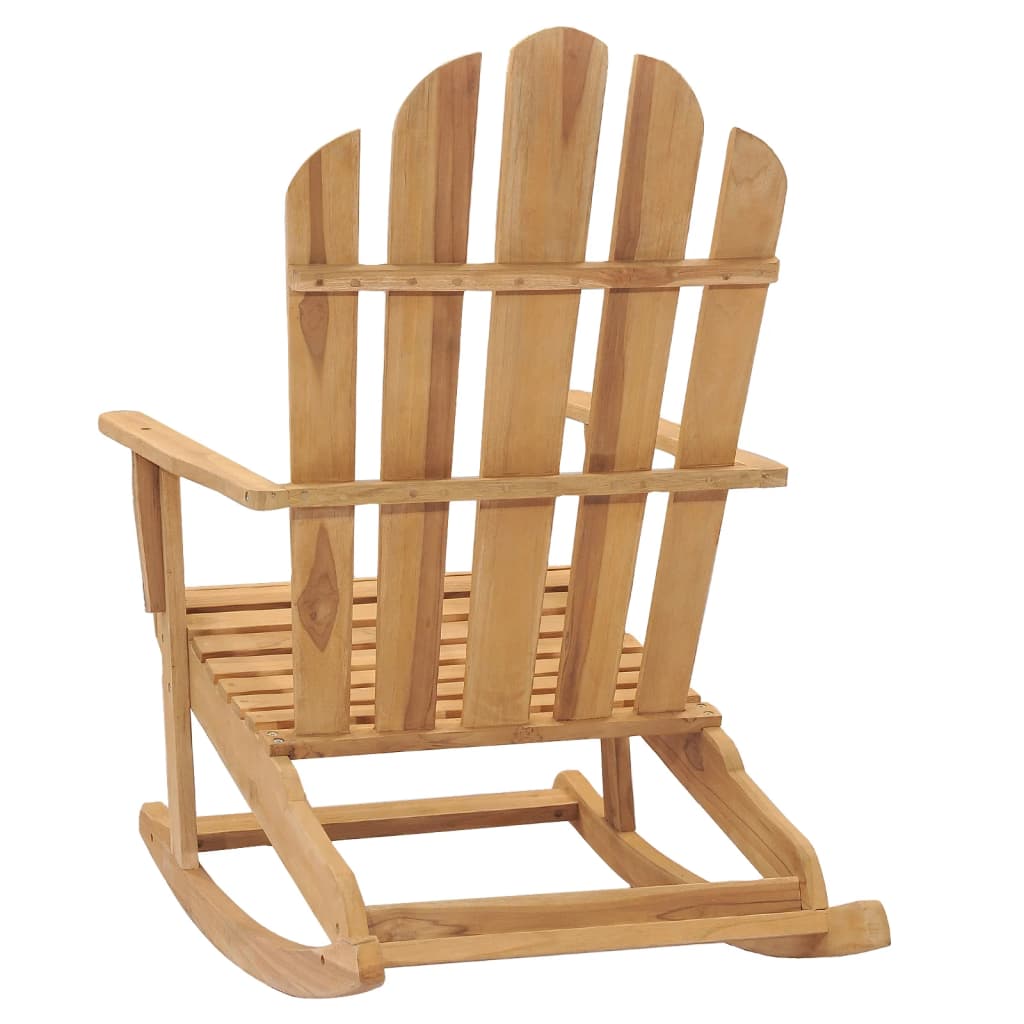 Adirondack Rocking Chairs 2 pcs Solid Wood Teak