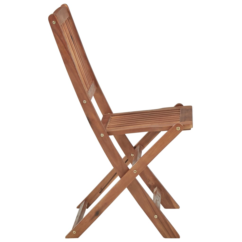 Folding Outdoor Chairs 6 pcs Solid Acacia Wood