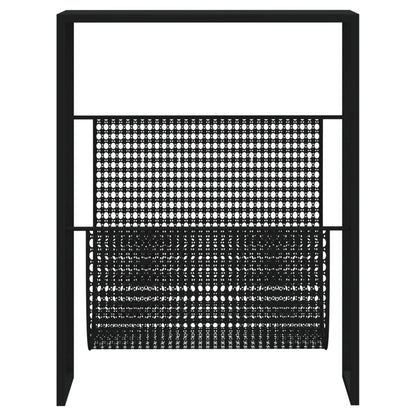 Magazine Rack Black 35x15x45 cm Steel