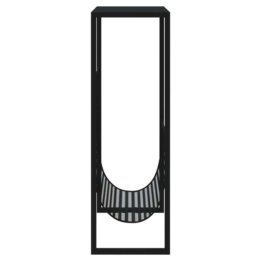 Magazine Rack Black 35x15x45 cm Steel