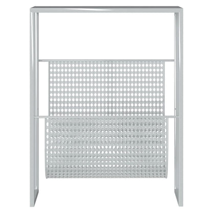 Magazine Rack Silver 35x15x45 cm Steel