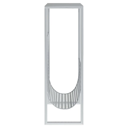 Magazine Rack Silver 35x15x45 cm Steel