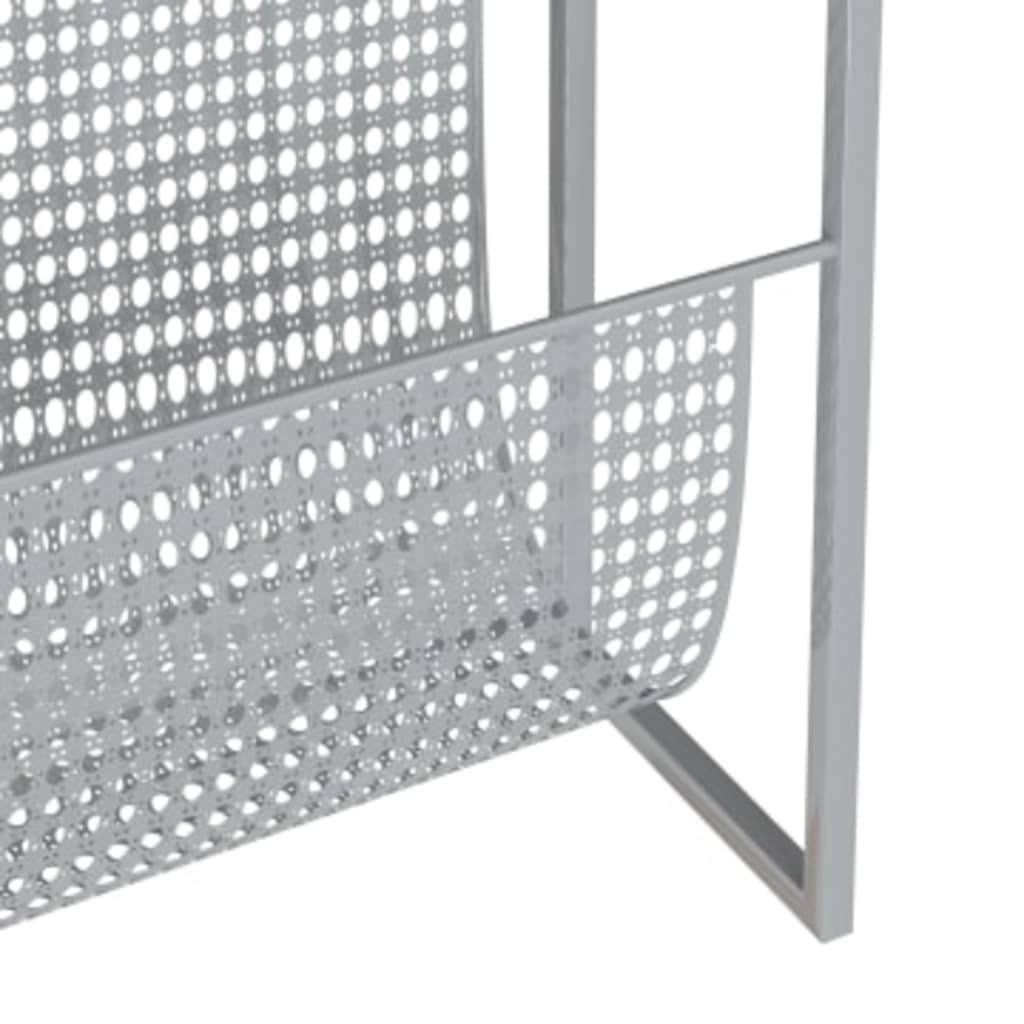 Magazine Rack Silver 35x15x45 cm Steel