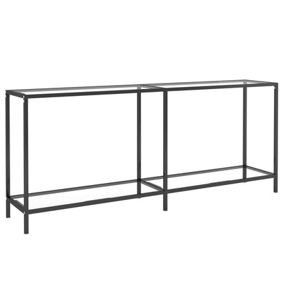 Console Table Transparent 180x35x75.5 cm Tempered Glass