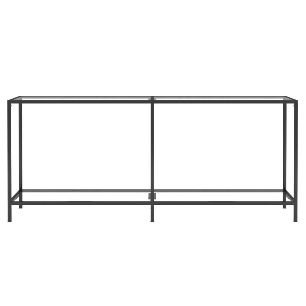 Console Table Transparent 180x35x75.5 cm Tempered Glass