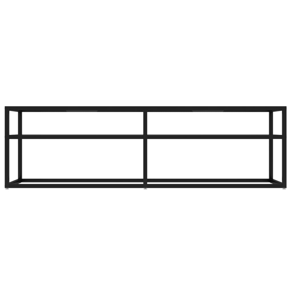 TV Cabinet Transparent 140x40x40.5 cm Tempered Glass