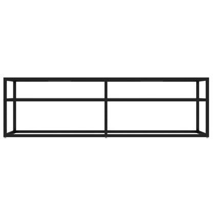 TV Cabinet Transparent 140x40x40.5 cm Tempered Glass