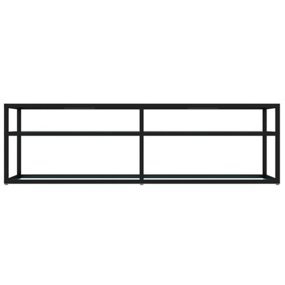 TV Cabinet White Marble 140x40x40.5 cm Tempered Glass