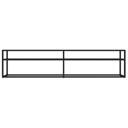 TV Cabinet Black 180x40x40.5 cm Tempered Glass