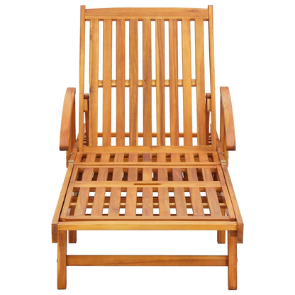 Sun Loungers 2 pcs Solid Acacia Wood