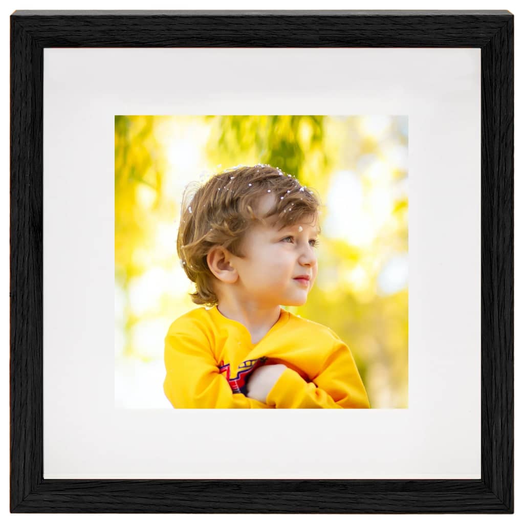 3D Box Photo Frames 3 pcs Black 23x23 cm for 13x13 cm Picture