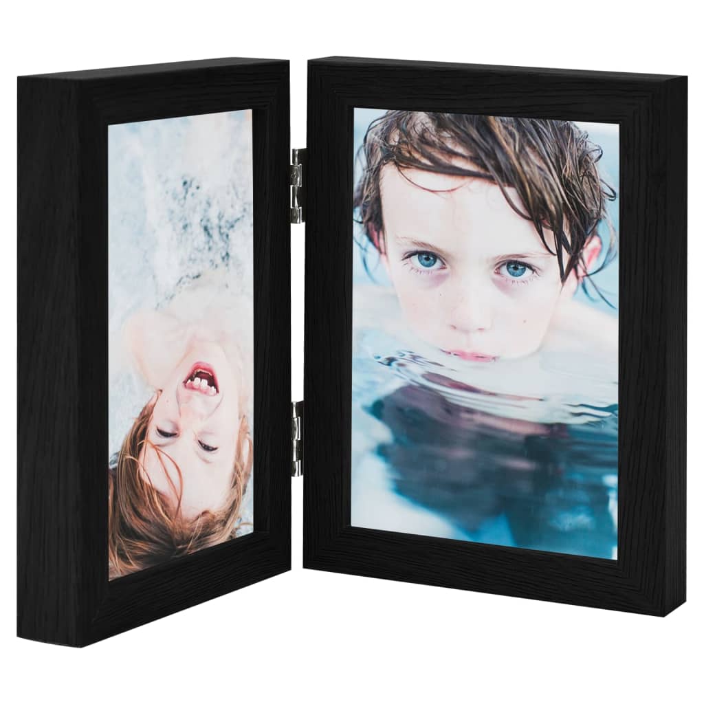 Bifold Photo Frame Collage Black 2x