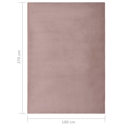 Rug Faux Rabbit Pelt 180x270 cm Old Pink