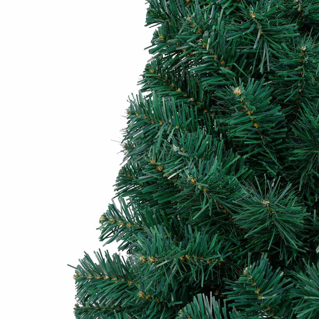 Artificial Half Pre-lit Christmas Tree with Ball Set Green 180 cm