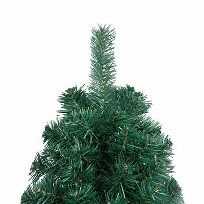 Artificial Half Pre-lit Christmas Tree with Ball Set Green 180 cm