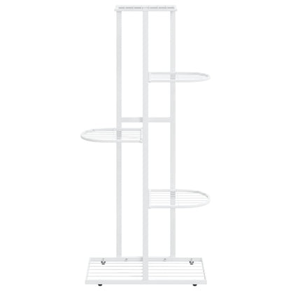 5-Floor Flower Stand 43x22x98 cm White Metal