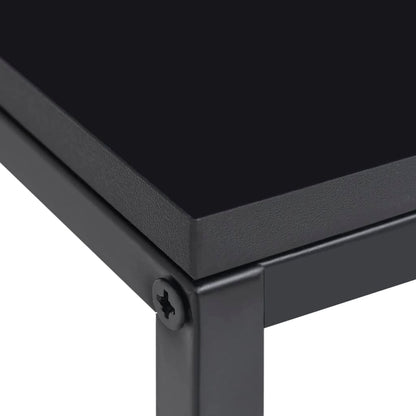 Side Tables 2 pcs Black Steel