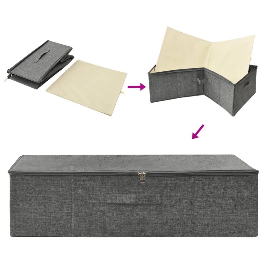 Storage Box Fabric 70x40x18 cm Anthracite