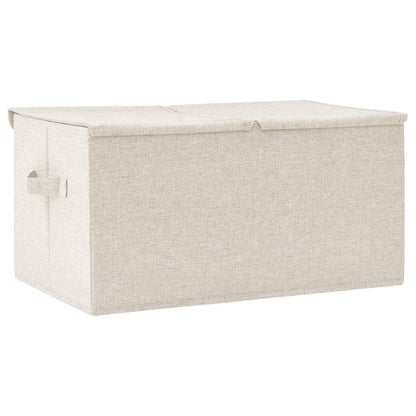 Storage Box Fabric 50x30x25 cm Cream