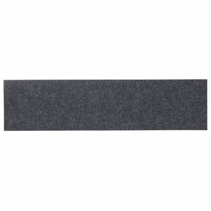 Self-adhesive Stair Mats Rectangular 15 pcs 76x20 cm Light Grey