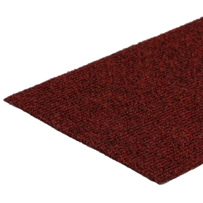 Self-adhesive Stair Mats Rectangular 15 pcs 76x20 cm Red