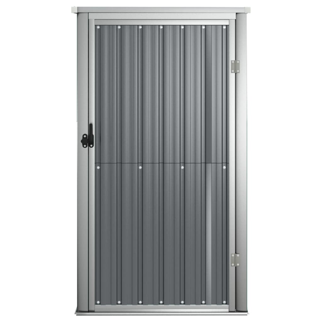 Garden Tool Shed Grey 88x89x161 cm Galvanised Steel