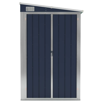 Wall-mounted Garden Shed Anthracite 118x288x178 cm Steel