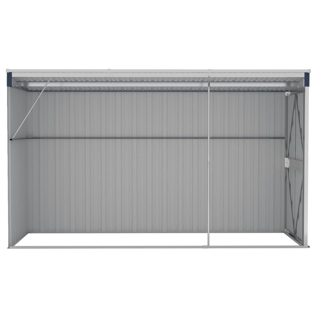 Wall-mounted Garden Shed Anthracite 118x288x178 cm Steel