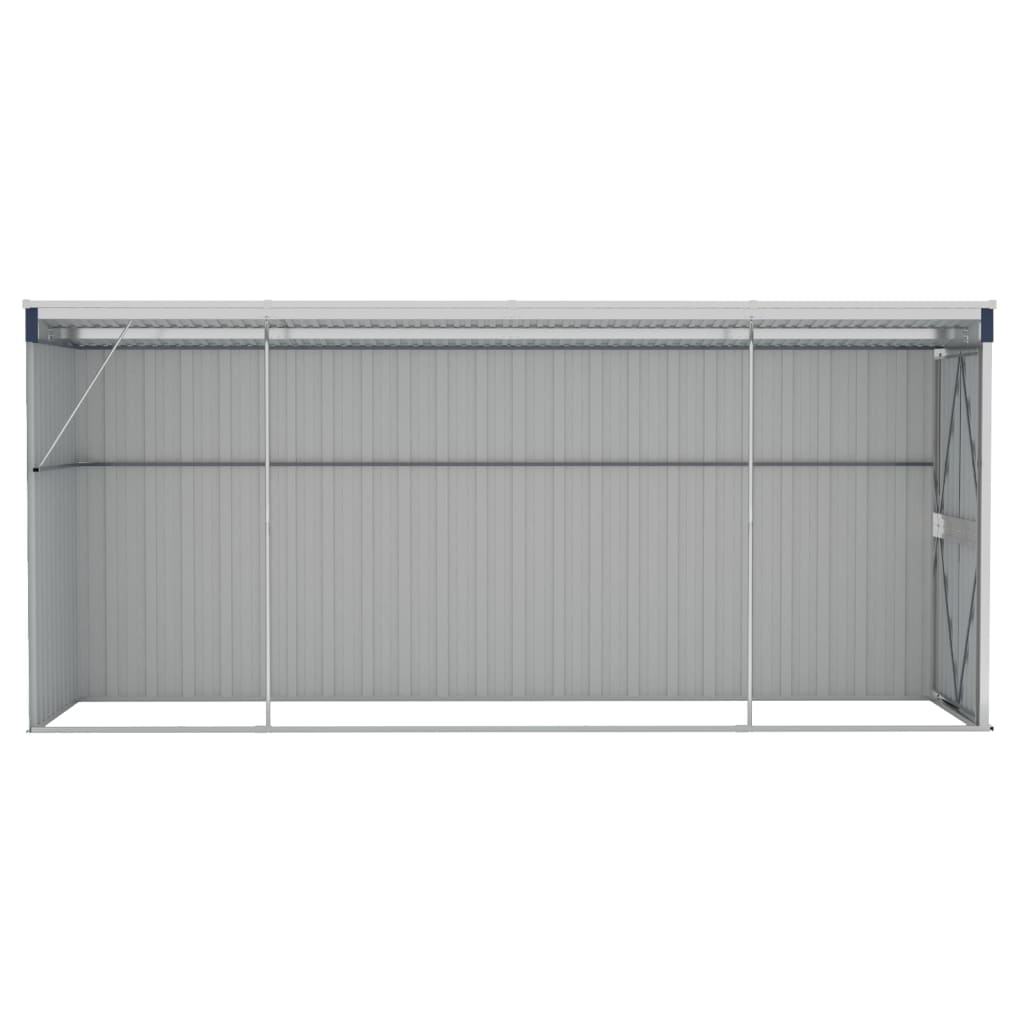 Wall-mounted Garden Shed Anthracite 118x382x178 cm Steel