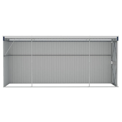 Wall-mounted Garden Shed Anthracite 118x382x178 cm Steel