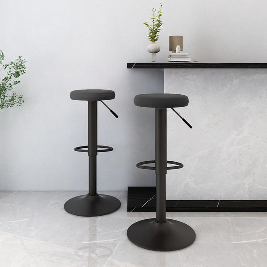 Bar Stools 2 pcs Black Velvet